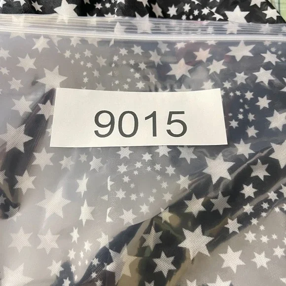 Free People Marni Sheer Top Womens Medium Black White Star Print Long Sleeve Tie - Picture 12 of 12